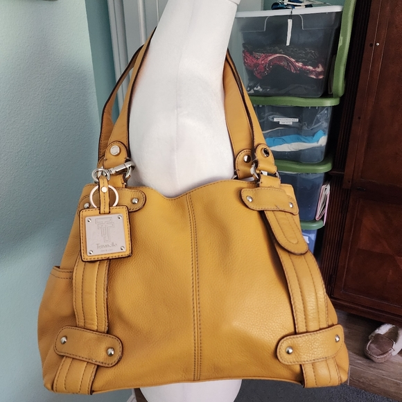 Tignanello Bags Tignanello Purse Euc Mustard Yellow Poshmark